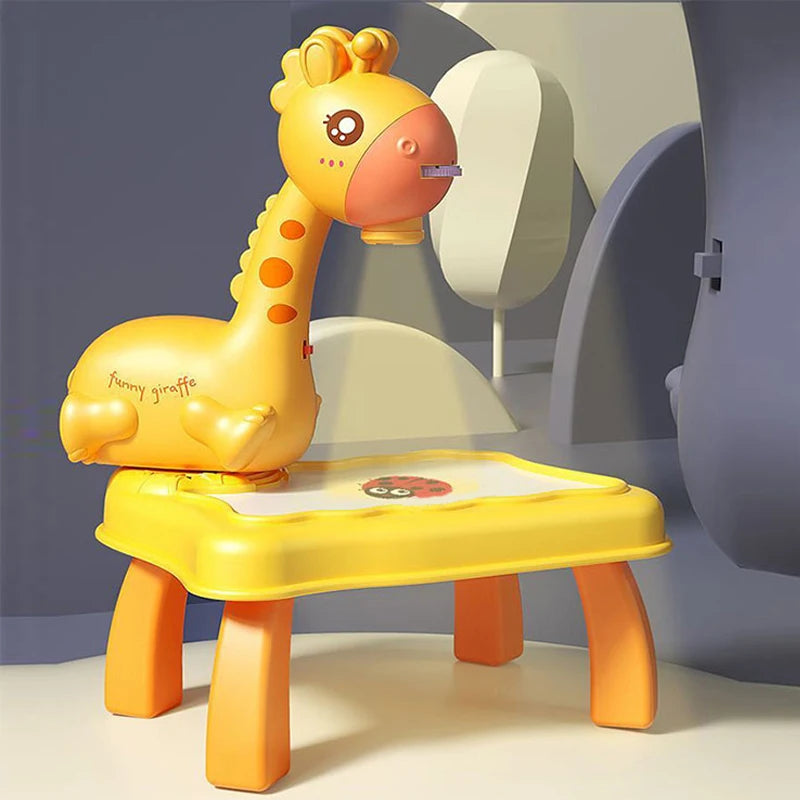Giraffe Painting Table Projection | Painting Projector Toy For Kids