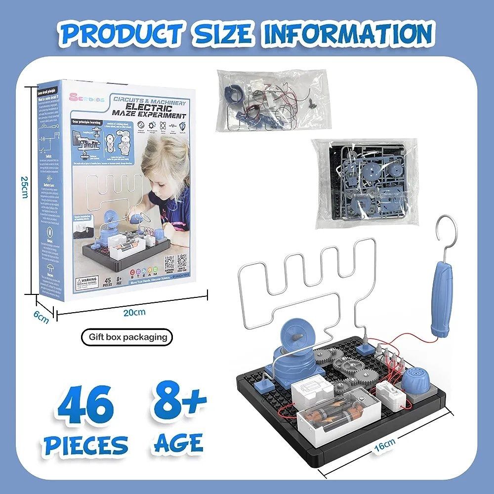 DIY 46Pcs Electric Maze Kit | Educational Toy