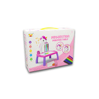 Projection Painting Table With Markers | Unicorn Themed Drawing Table