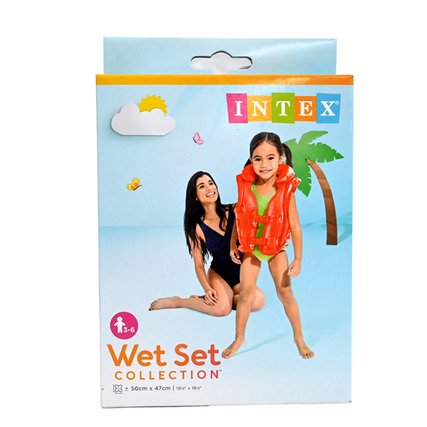 Intex Inflatable Floating Deluxe Swim Vest For Kids