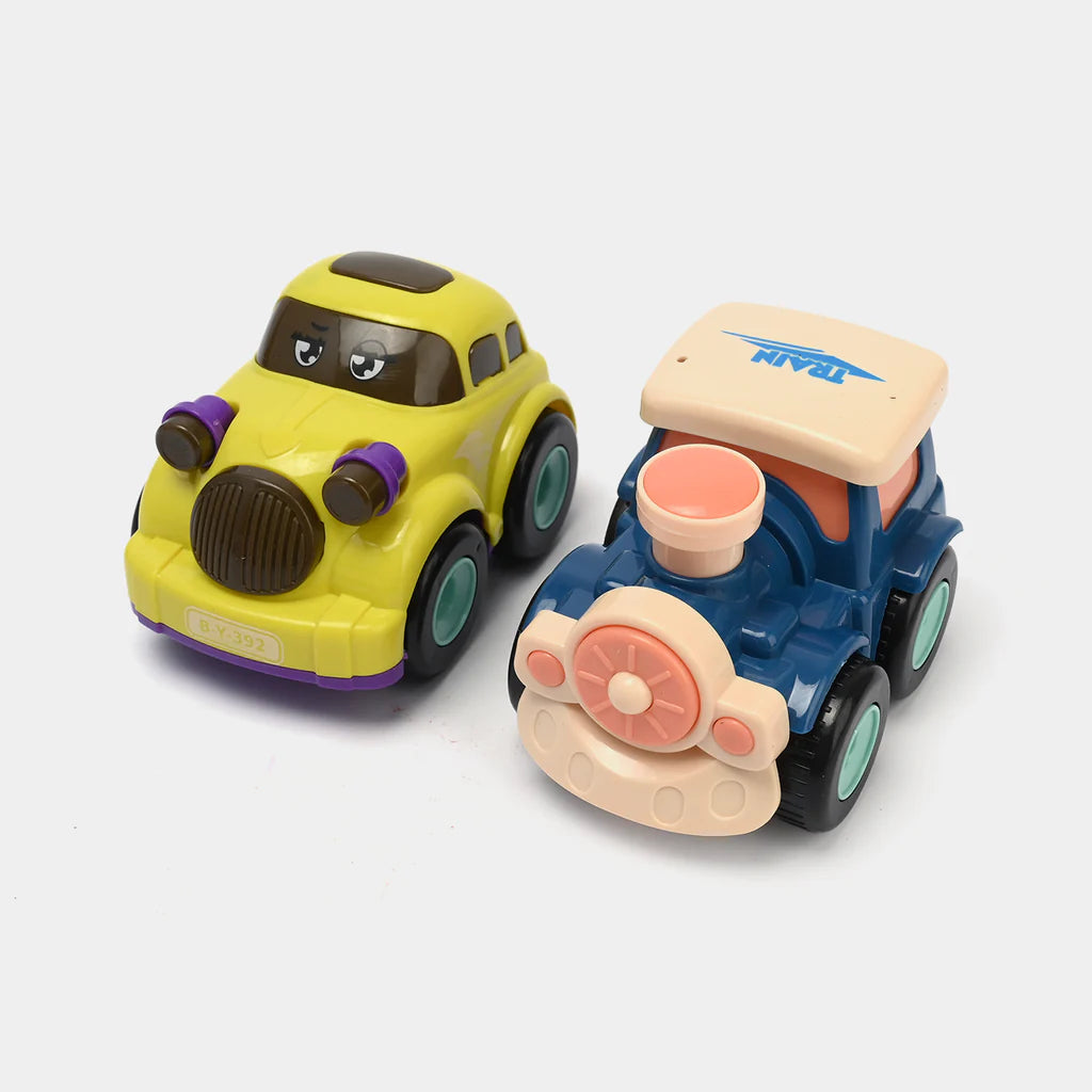 Inertial Garage Toy Car Set with 4 Vehicles