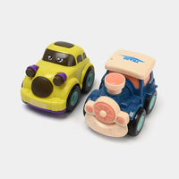 Inertial Garage Toy Car Set with 4 Vehicles