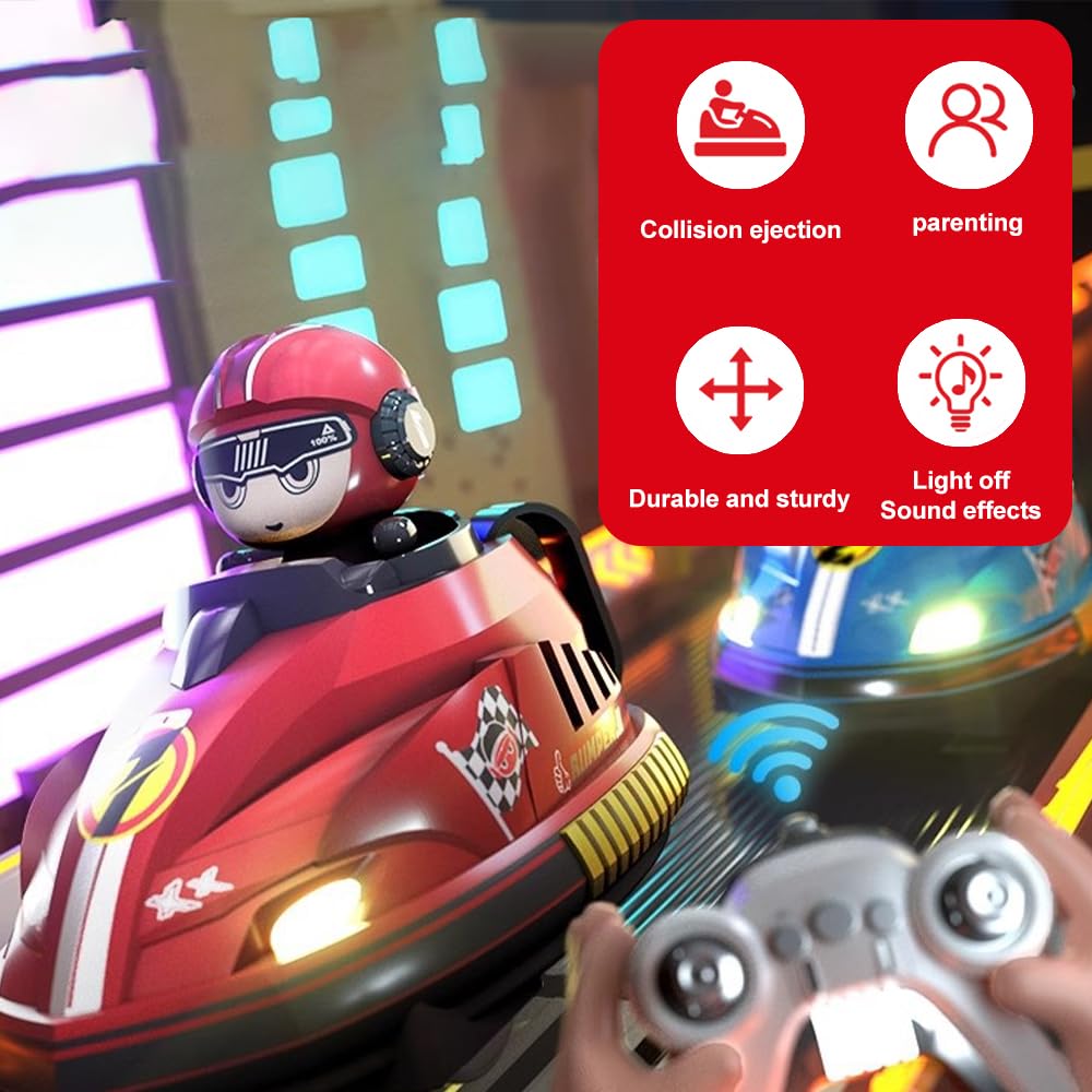 RC Battle Bumper Car Set with Ejecting Driver