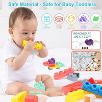 Animal DIY Building Block Set with 26 Soft Blocks