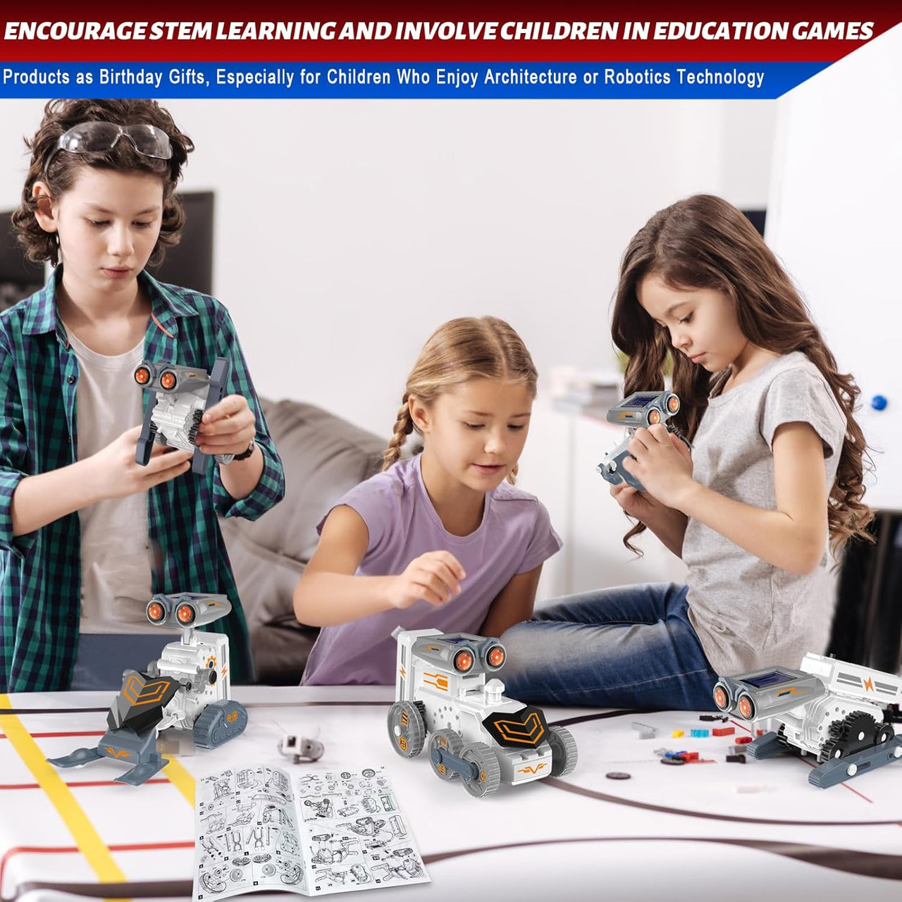 Solar Robot Creation Kit | 14in1 Powered By Sun Robot | DIY STEM 14in1 Robot