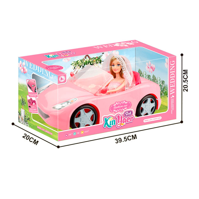 Xin Yaer Doll Car | Barbie Bride Detailed Toy Car