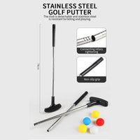 Golf Game Playset with 2M Putting Mat & Balls
