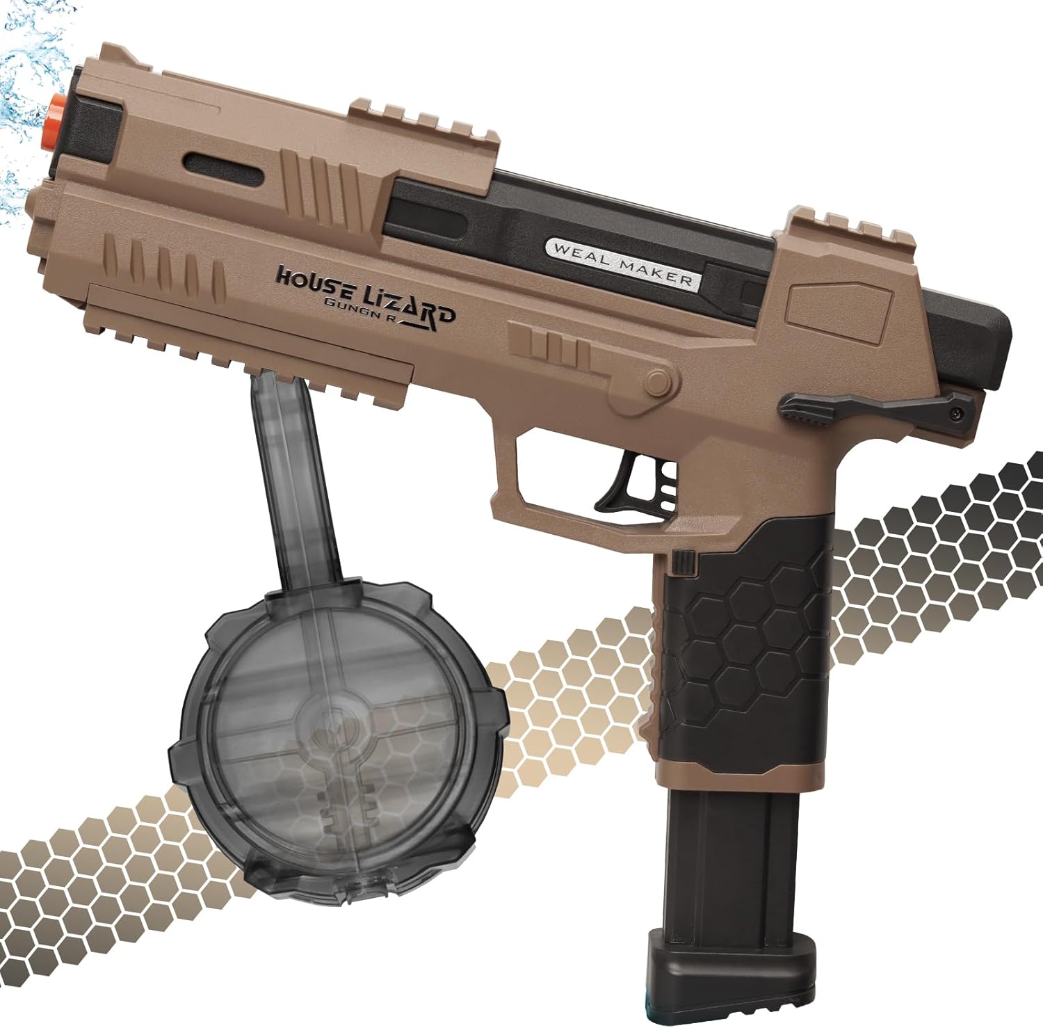 Gecko Electric Toy Water Pistol with Lights & Sounds