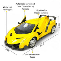 1:18 Lamborghini Veneno Rechargeable RC Car with Opening Doors & Working Headlights
