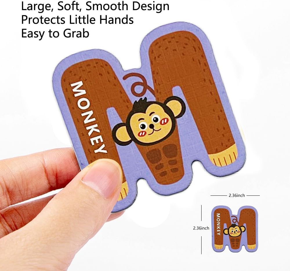 Animal Alphabet Refrigerator Magnets A–Z Set