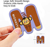 Animal Alphabet Refrigerator Magnets A–Z Set