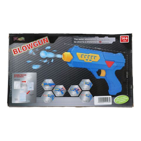 Blow Gun Toy 2 in 1 Water Balls and Soft Bullets Blowing Gun Toy