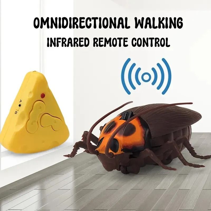 Remote Control Realistic Cockroach | 360 Rotating Creepy RC Cockroach