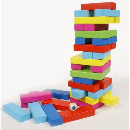 Colorful Jenga Play Set | Jenga Wood Toy