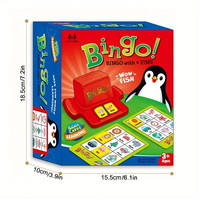 Bingo Penguin Wow Fish | Bingo Cards Toy