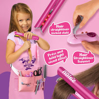 Pink Salon Deluxe Styling Set with Hair Straightener
