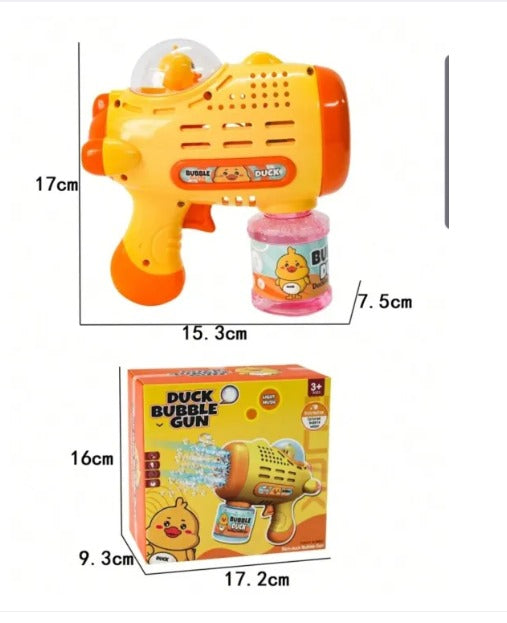 Duck Bubble Gun with LED Lights & Sound Effects