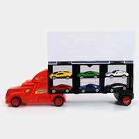 Hot Wheels Transport Truck with 6-Car Storage Garage