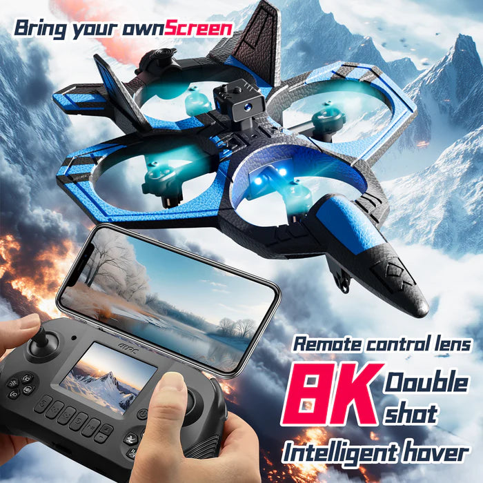 4DRC RC Fighter Jet Drone with HD Camera & Live Transmission
