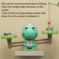 2-in-1 Dinosaur Themed Fishing & Libra Toy | Educational Toy