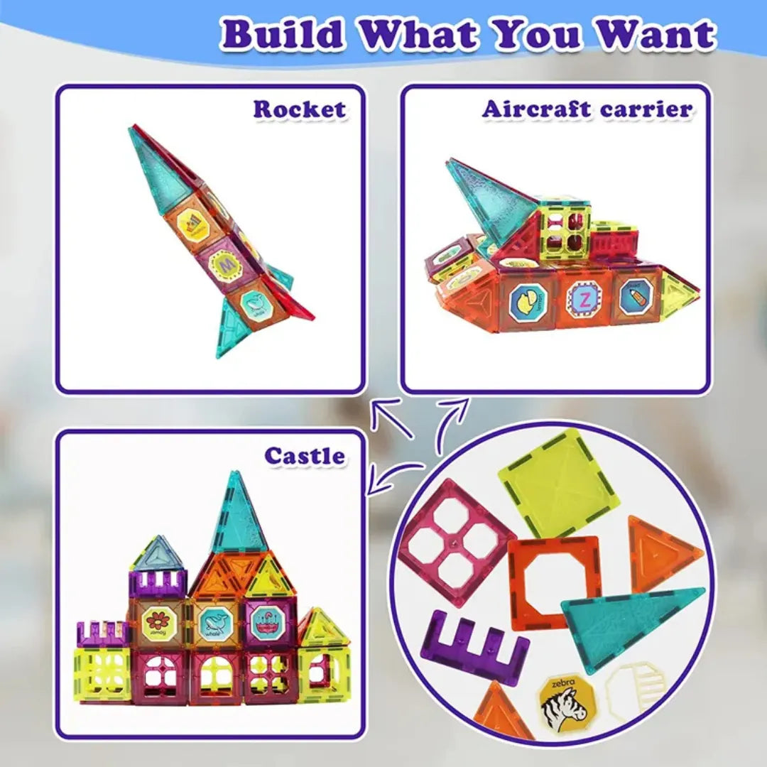 32-Piece Magnetic DIY Building Blocks Set 2-in-1