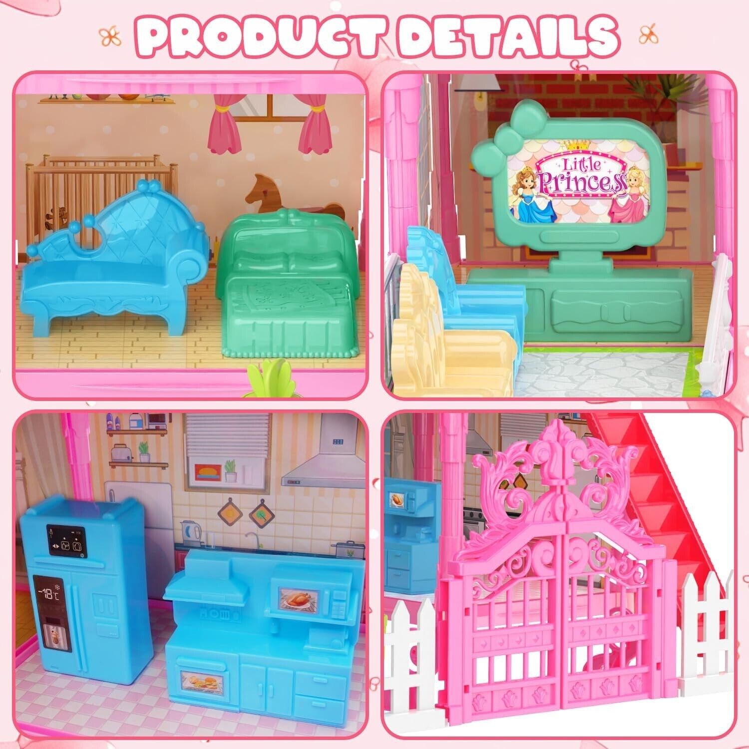 Doll House Role Play Set with Lightning Effects | 191 Pieces