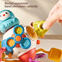 8-in-1 Space Busy Cube Toy with Interactive Activities