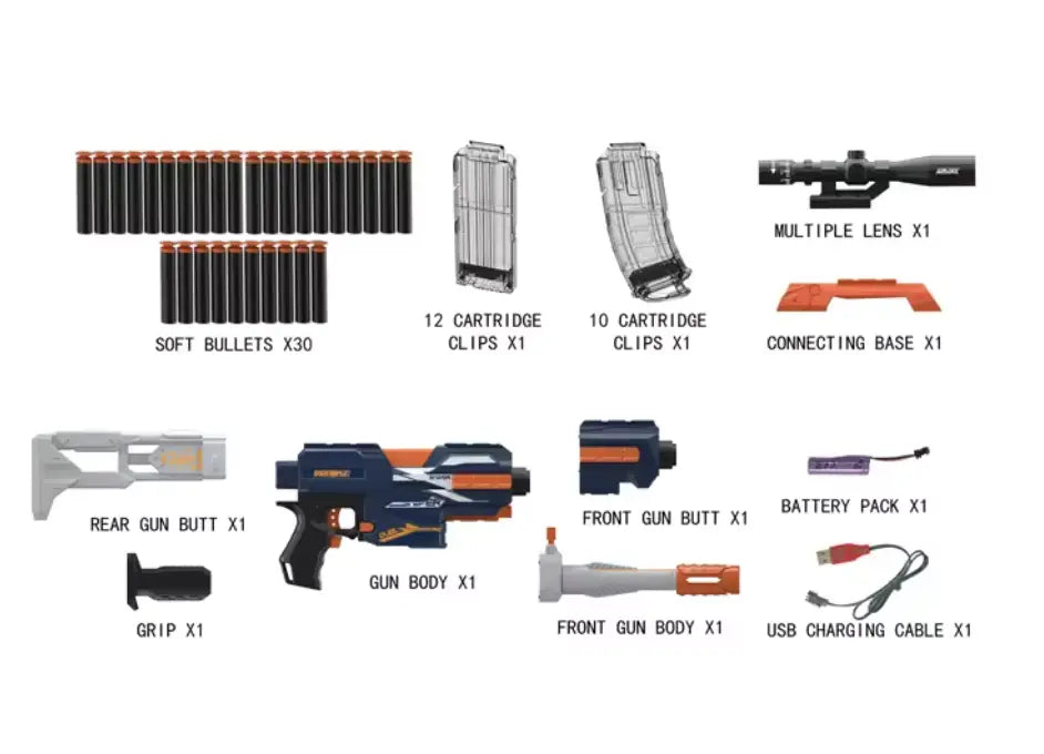 Fever Shoot Electric 12 Motorized Foam Blaster