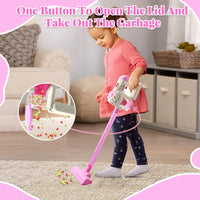 Toy Vacuum Cleaner for Kids | 3-in-1 Pretend Play Cleaning Set with Adjustable Height & Storage Rack | Safe Educational Toy for Toddlers