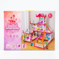 7-Room Doll House Playset with Mini Dolls, Furniture & LED