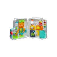Montessori Busy Board Suitcase With Bear | Sensory 18in1 Interactive Book For Kids