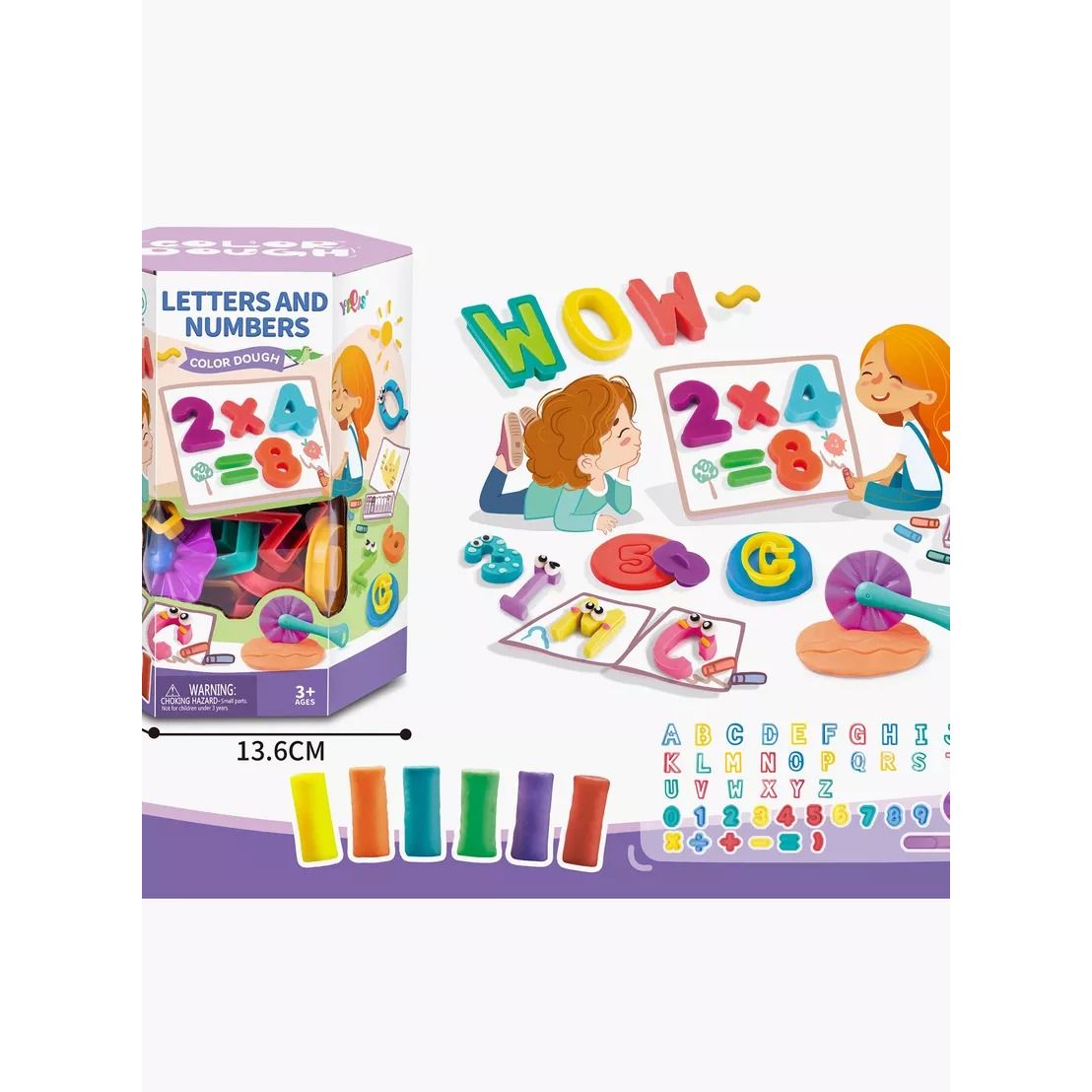 Letters & Numbers Playdough Set | Fun and Educational Play for Kids