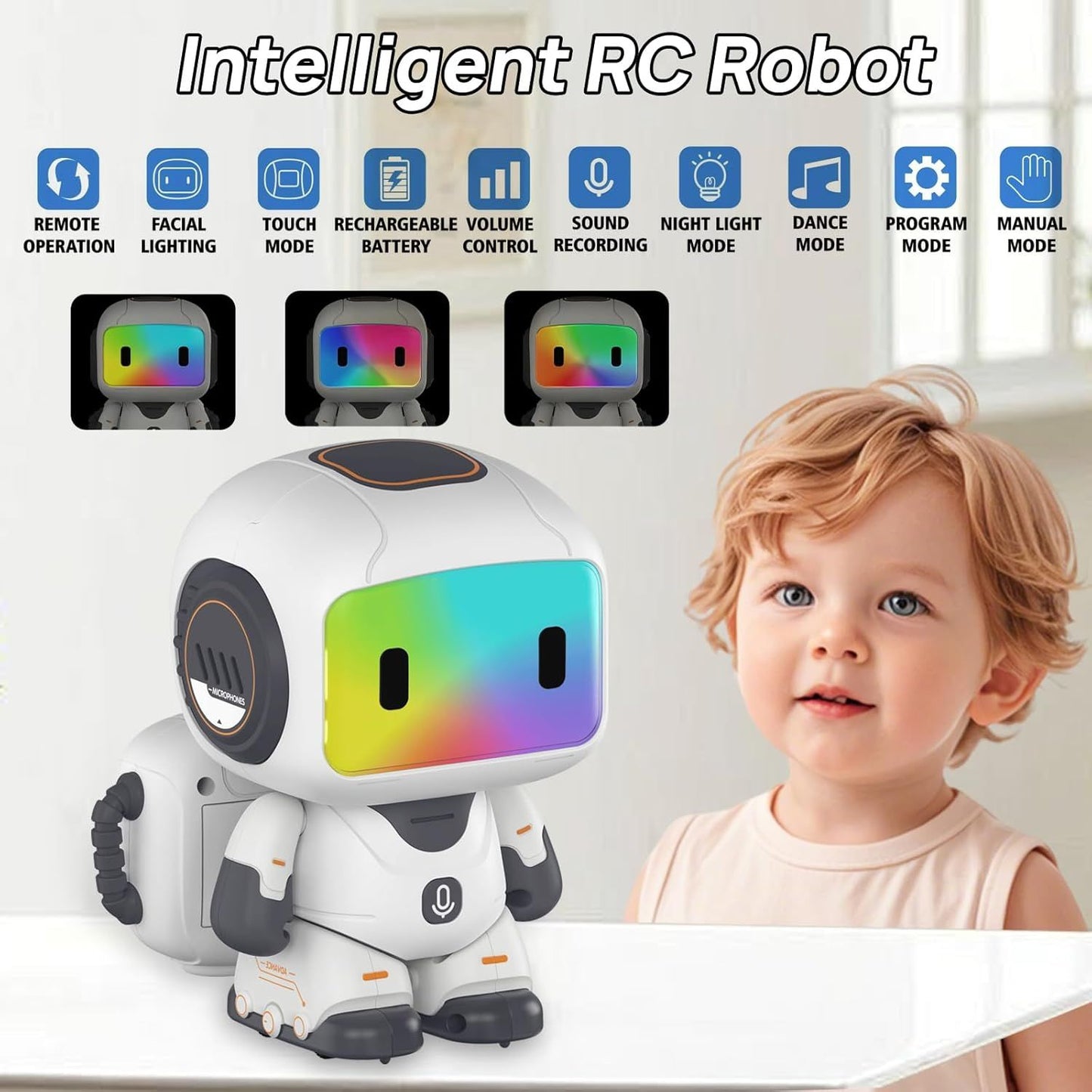 Electronic Smart Robot Toy | Programmable RC Robot for Kids