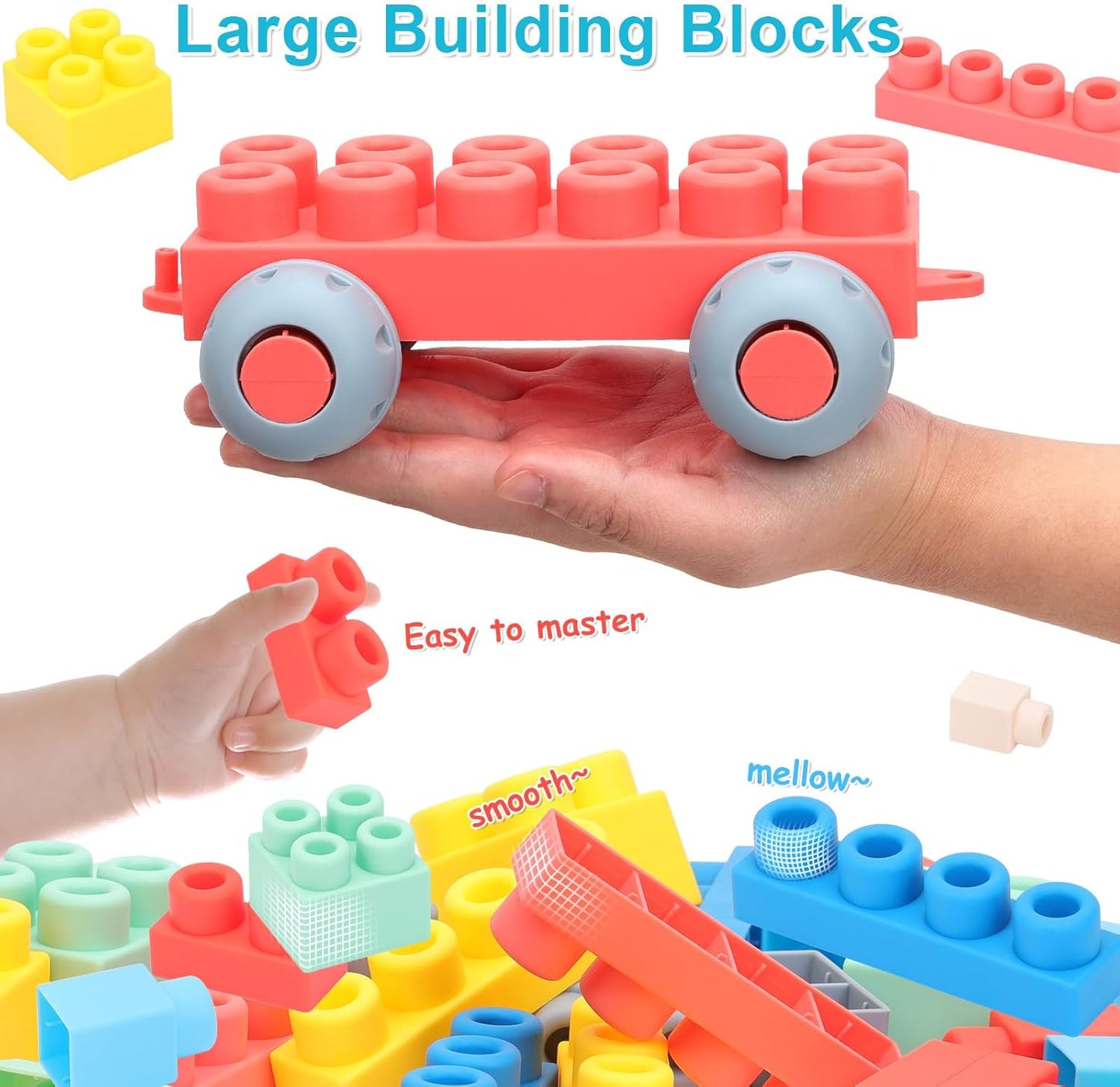Animal DIY Building Block Set with 26 Soft Blocks