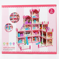 18-Room DIY Doll House Villa Playset for Girls with Accessories