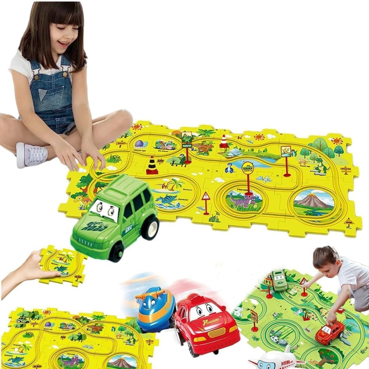 Rail Car Track Puzzle | 25 Pcs Rail Car Track | Design Your Own Track