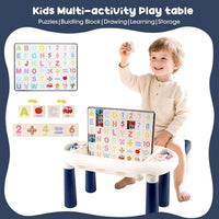 MC346 DIY Puzzle Activity Table with Magnetic Board