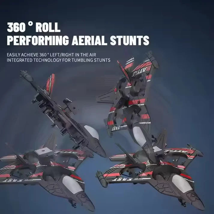 Remote Control Aircraft Drone Jet With Lightning Effect & Rechargeable Batteries