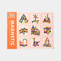 64-Piece Magnetic Rod and Balls Construction Set
