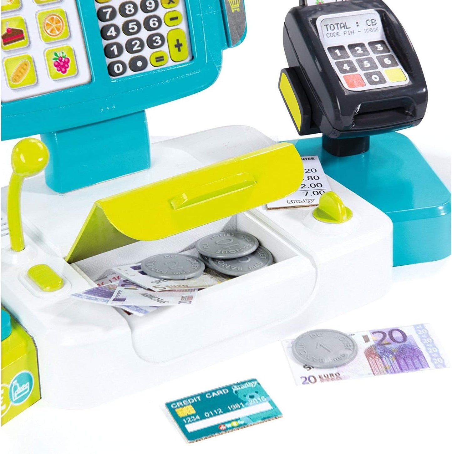 Kids Toy Cash Register Set with Scanner & Calculator
