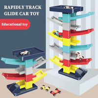 Gliding Railcar Building Blocks Tracks Set | Building Toy 