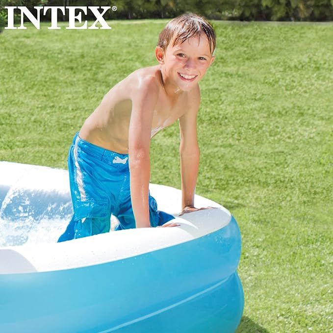 Intex Inflatable Rectangle Shaped Swimming Pool 6ft 6in x 4ft 9in x 1ft 5in