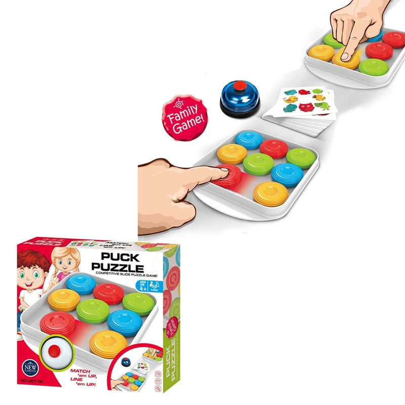 Puck Puzzle | Two Player Game | Competitive Slide Puzzle Game