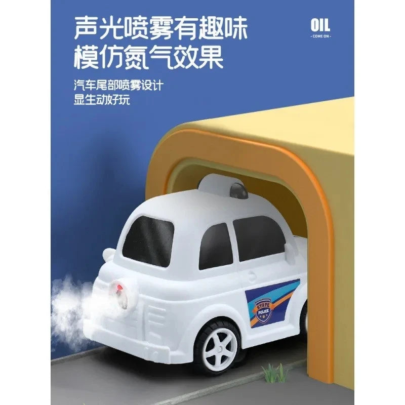 Simulated Gas Station Playset With Car for Kids