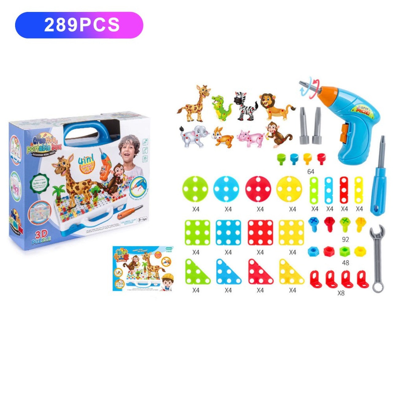 Creative Portable Box 3D Puzzle | 36 Pcs Puzzle Toy