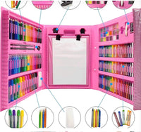 208Pcs Super Mega Art & Drawing Set | Cool Color & Paint Kit For Kids
