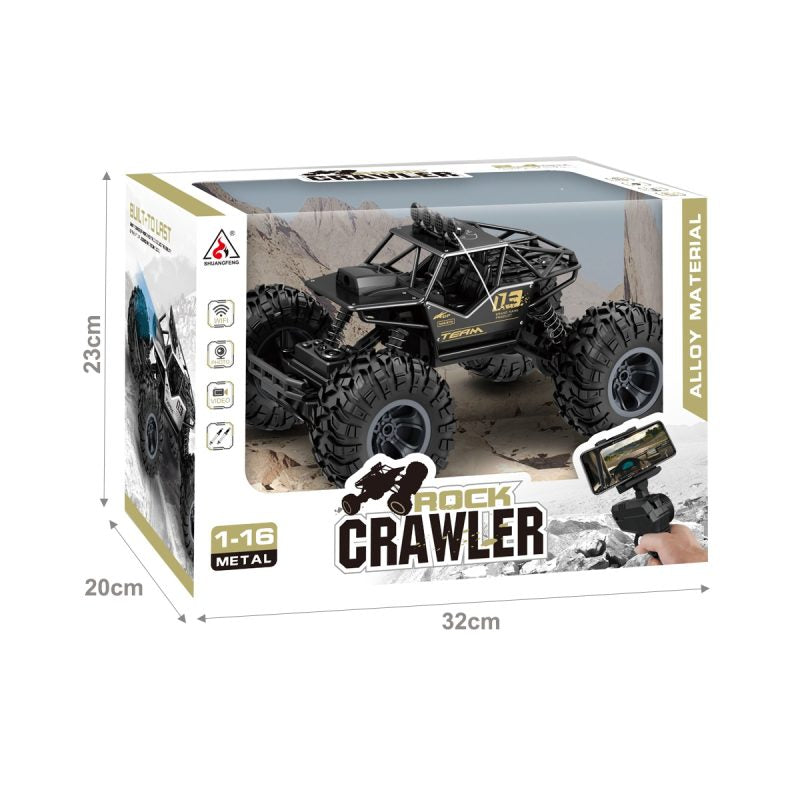 2.4GHz Remote Control Rock Crawler | 1:16 Scale Off Road Car With Rechargeable Batteries & Live transmission 