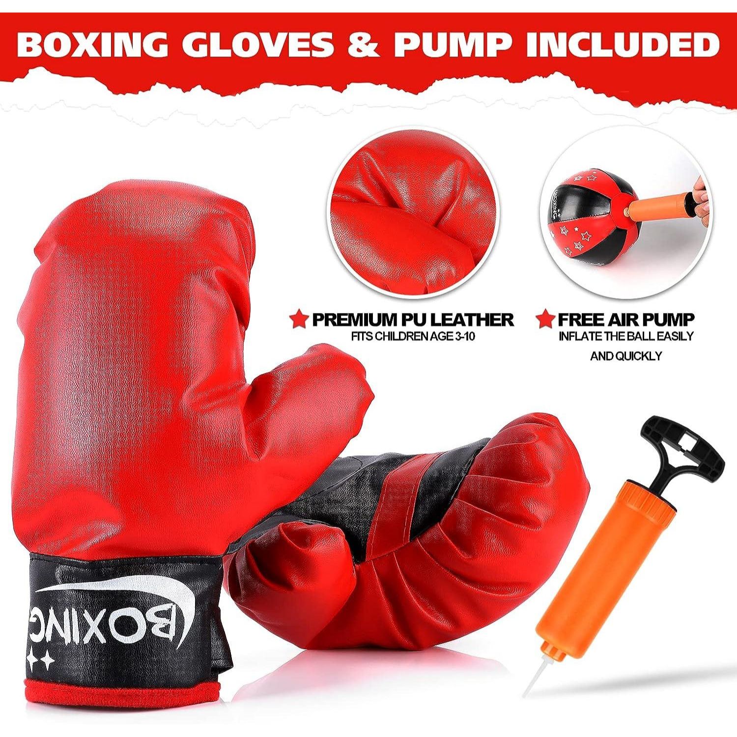 Punching and Kicking Ball With gloves & Stand For Kids
