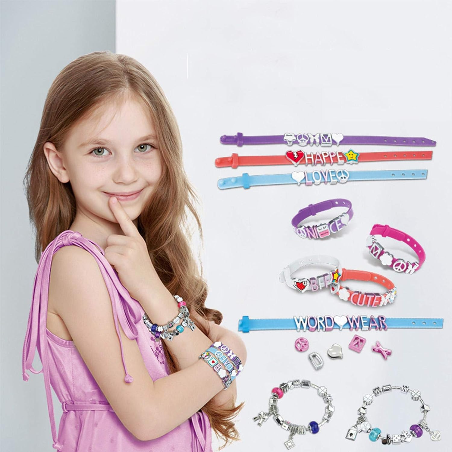Girls Creator Message Bands | Create Message Bracelets
