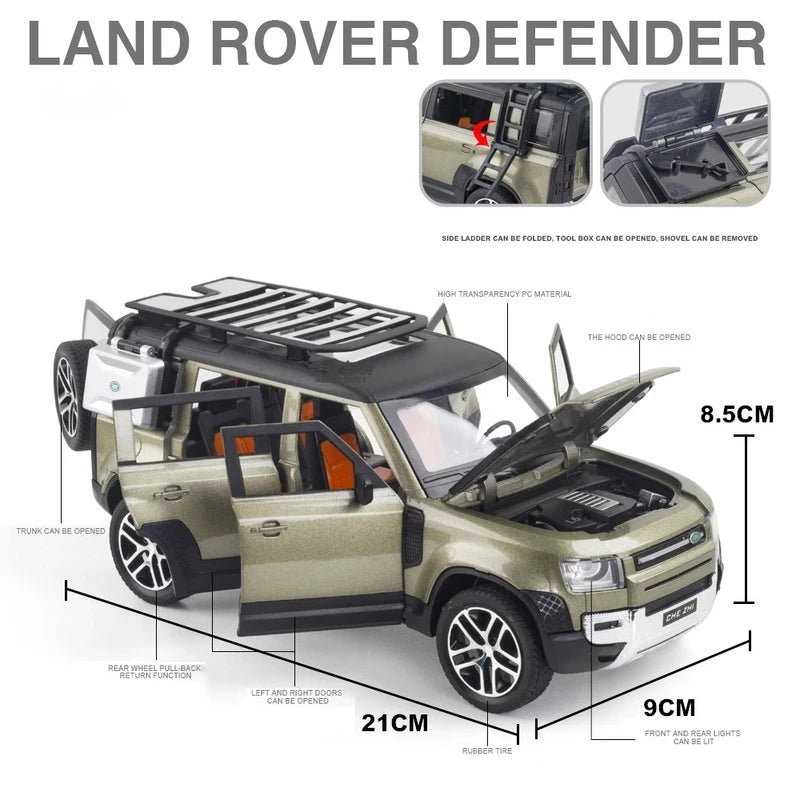 Die Cast Land Rover 1-24 Mini Car | Showpiece Car – The Toy Factory